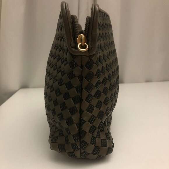 GANSON SAN FRANCISCO WOVEN LEATHER CLUTCH - Picture 13 of 14